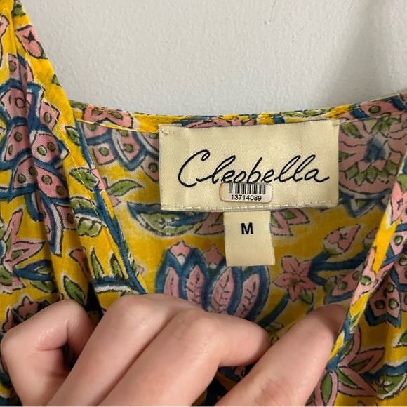 Cleobella Mindy Yellow Floral Printed Midi Dress - Picture 6 of 6